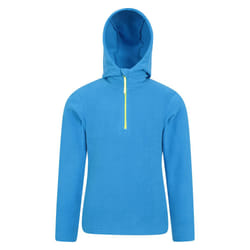 Mountain Warehouse Childrens/Kids Camber II Fleece Hoodie - 9-10 Years, Cobalt