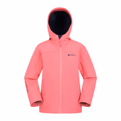 Mountain Warehouse Childrens/Kids Exodus Water Resistant Soft Shell Jacket - 11-12 Years, Bubblegum Pink