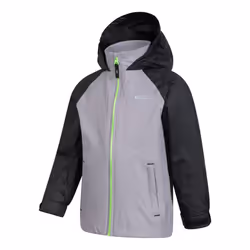 Mountain Warehouse Childrens/Kids Torrent II Waterproof Jacket - 3-4 Years, Light Grey