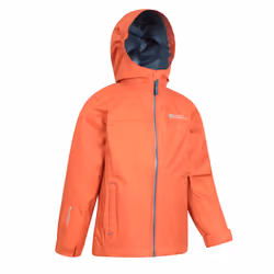 Mountain Warehouse Childrens/Kids Torrent Taped Seam Waterproof Jacket - 9-10 Years, Rust