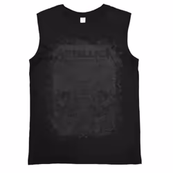 Amplified Mens Metallica The Black Album Sleeveless T-Shirt - L, Black