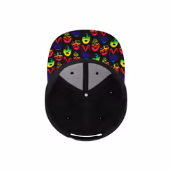 Kiss Unisex Adult Neon Faces Snapback Cap