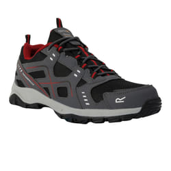 Regatta Mens Vendeavour Waterproof Walking Shoes - 6 UK, Granite/Rio Red