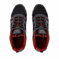 Regatta Mens Vendeavour Waterproof Walking Shoes - 6 UK, Granite/Rio Red