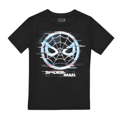 Spider-Man Childrens/Kids Glitch T-Shirt - 12-13 Years, Black