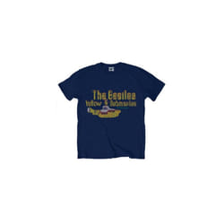 The Beatles Unisex Adult Yellow Submarine Nothing Is Real T-Shirt - S, Navy Blue