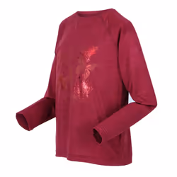 Regatta Childrens/Kids Burnlee Butterflies Marl Long-Sleeved T-Shirt - 14 Years, Rumba Red