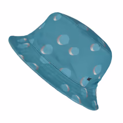 Regatta Childrens/Kids Crow Polka Dot Canvas Bucket Hat - 4-6 Years, Bristol Blue