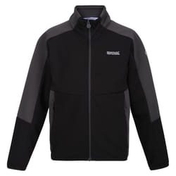 Regatta Childrens/Kids Highton II Fleece Jacket - 7-8 Years, Black/Seal Grey
