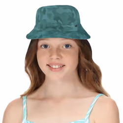 Regatta Childrens/Kids Crow Camo Bucket Hat - 4-6 Years, Sea Pine