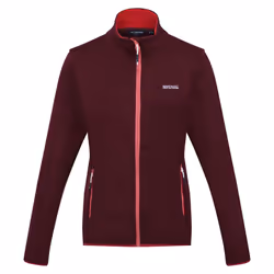 Regatta Womens/Ladies Newhill Marl Full Zip Fleece Jacket - 8 UK, Burgundy