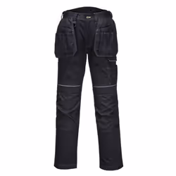 Portwest Unisex Adult Padded Work Trousers - 28R, Black