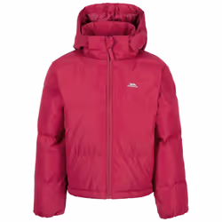 Trespass Girls Missie Logo Jacket - 9-10 Years, Berry