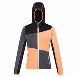 Regatta Womens/Ladies Walbury VI Marl Full Zip Fleece Jacket - 10 UK, Apricot Crush/Black