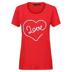 Regatta Womens/Ladies Filandra VII Love T-Shirt - 16 UK, Miami Red