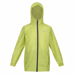 Regatta Great Outdoors Childrens/Kids Pack It Jacket III Waterproof Packaway Black - 11-12 Years, Green Algae