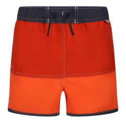 Regatta Childrens/Kids Sergio Swim Shorts - 11-12 Years, Rusty Orange/Blaze Orange