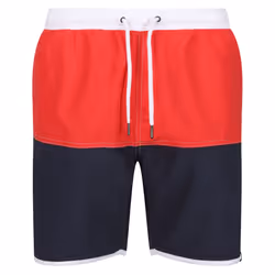 Regatta Mens Benicio Swim Shorts - L, Roccoco Red/Navy