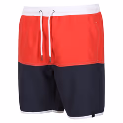 Regatta Mens Benicio Swim Shorts - L, Roccoco Red/Navy
