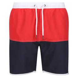 Regatta Mens Benicio Swim Shorts - XXL, Roccoco Red/Navy