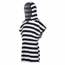 Regatta Childrens/Kids Bernessa Striped Towelling Poncho