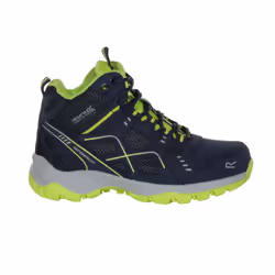 Regatta Childrens/Kids Vendeavour Walking Boots - 2 UK, Navy/Lime Punch