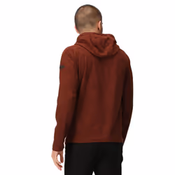 Regatta Mens Edley Marl Hoodie - S, Burnt Henna
