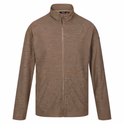 Regatta Mens Edley Marl Full Zip Fleece Jacket - XXL, Gold Sand