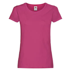 Fruit of the Loom Womens/Ladies T-Shirt - XL, Fuchsia