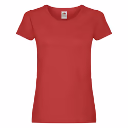 Fruit of the Loom Womens/Ladies T-Shirt - XL, Red