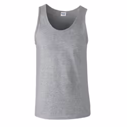 Gildan Mens Soft Tank Top - XXL, Sports Grey