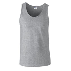 Gildan Mens Soft Tank Top - XXL, Sports Grey