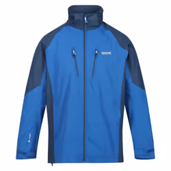 Regatta Mens Calderdale IV Waterproof Softshell Hooded Walking Jacket - M, Snorkel Blue/Blue Wing
