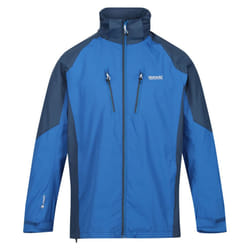 Regatta Mens Calderdale IV Waterproof Softshell Hooded Walking Jacket - M, Snorkel Blue/Blue Wing
