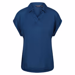 Regatta Womens/Ladies Lupine Collared T-Shirt - 14 UK, Blue Opal