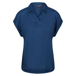 Regatta Womens/Ladies Lupine Collared T-Shirt - 14 UK, Blue Opal