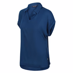 Regatta Womens/Ladies Lupine Collared T-Shirt - 14 UK, Blue Opal