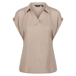 Regatta Womens/Ladies Lupine Collared T-Shirt - 10 UK, Sesame