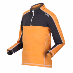 Regatta Childrens/Kids Hewley Recycled Half Zip Fleece Top - 14 Years, Apricot Crush/Seal Grey