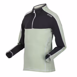 Regatta Childrens/Kids Hewley Recycled Half Zip Fleece Top - 14 Years, Quiet Green/Seal Grey