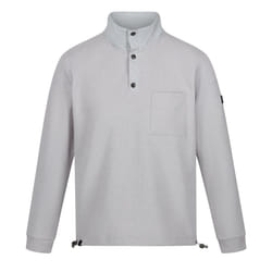 Regatta Mens Galino Button Detail Sweatshirt - S, Silver Grey