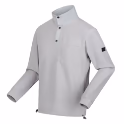 Regatta Mens Galino Button Detail Sweatshirt - S, Silver Grey