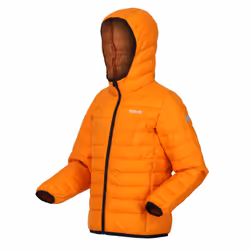 Regatta Childrens/Kids Marizion Hooded Padded Jacket - 11-12 Years, Orange Pepper/Burnt Copper
