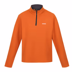 Regatta Great Outdoors Mens Thompson Half Zip Fleece Top - 4XL, Burnt Copper