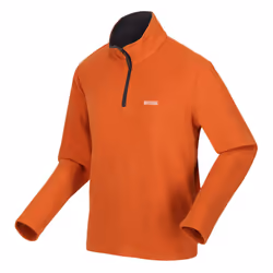Regatta Great Outdoors Mens Thompson Half Zip Fleece Top - 4XL, Burnt Copper