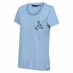 Regatta Womens/Ladies Filandra VII By The Sea Anchor T-Shirt - 8 UK, Powder Blue
