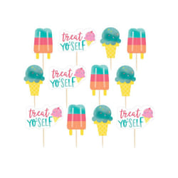Amscan Ice Cream Cupcake Topper (Pack of 24)