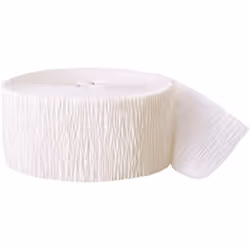 Amscan Crepe Paper Streamers - One Size, White