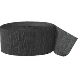 Amscan Crepe Paper Streamers - One Size, Black