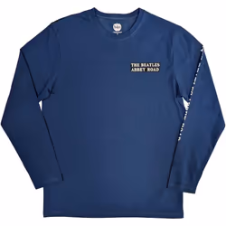 The Beatles Unisex Adult Abbey Road Cotton Long-Sleeved T-Shirt - XXL, Denim Blue